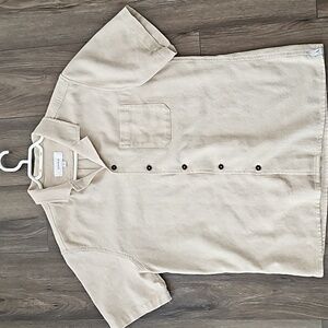 ANIAN oxford camp collar L Dune Color